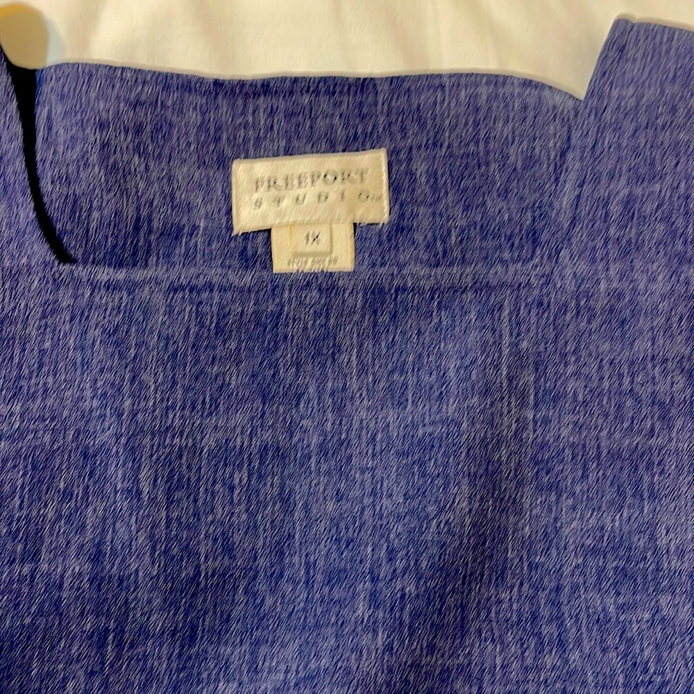 Navy blue linen llbean dress